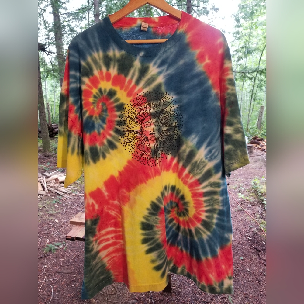 Alstyle T Shirt XXL Original Lovefest Music Festival 2017 Cortes BC Tie Dye 60s